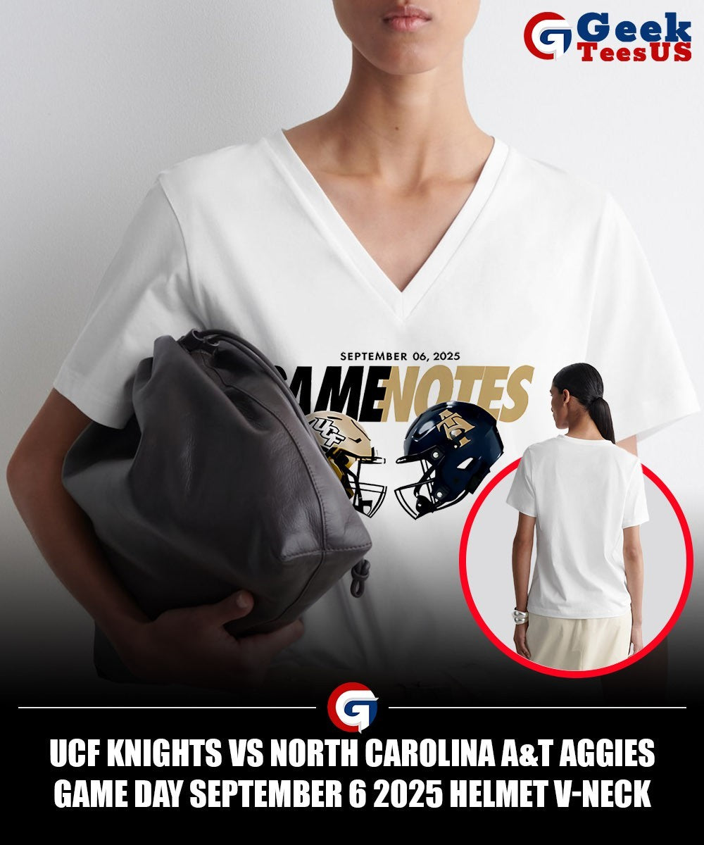 UCF Knights vs North Carolina A&T Aggies Game Day September 6 2025 helmet shirt