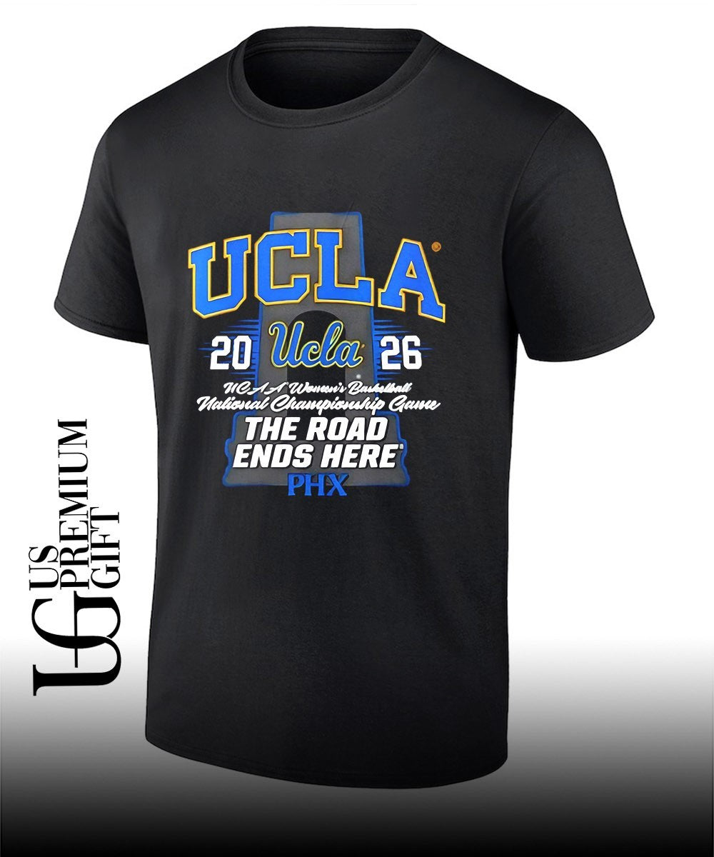 UCLA Women’s Basketball 2026 National Championship Game Phoenix The Road Ends Here trophy shirt