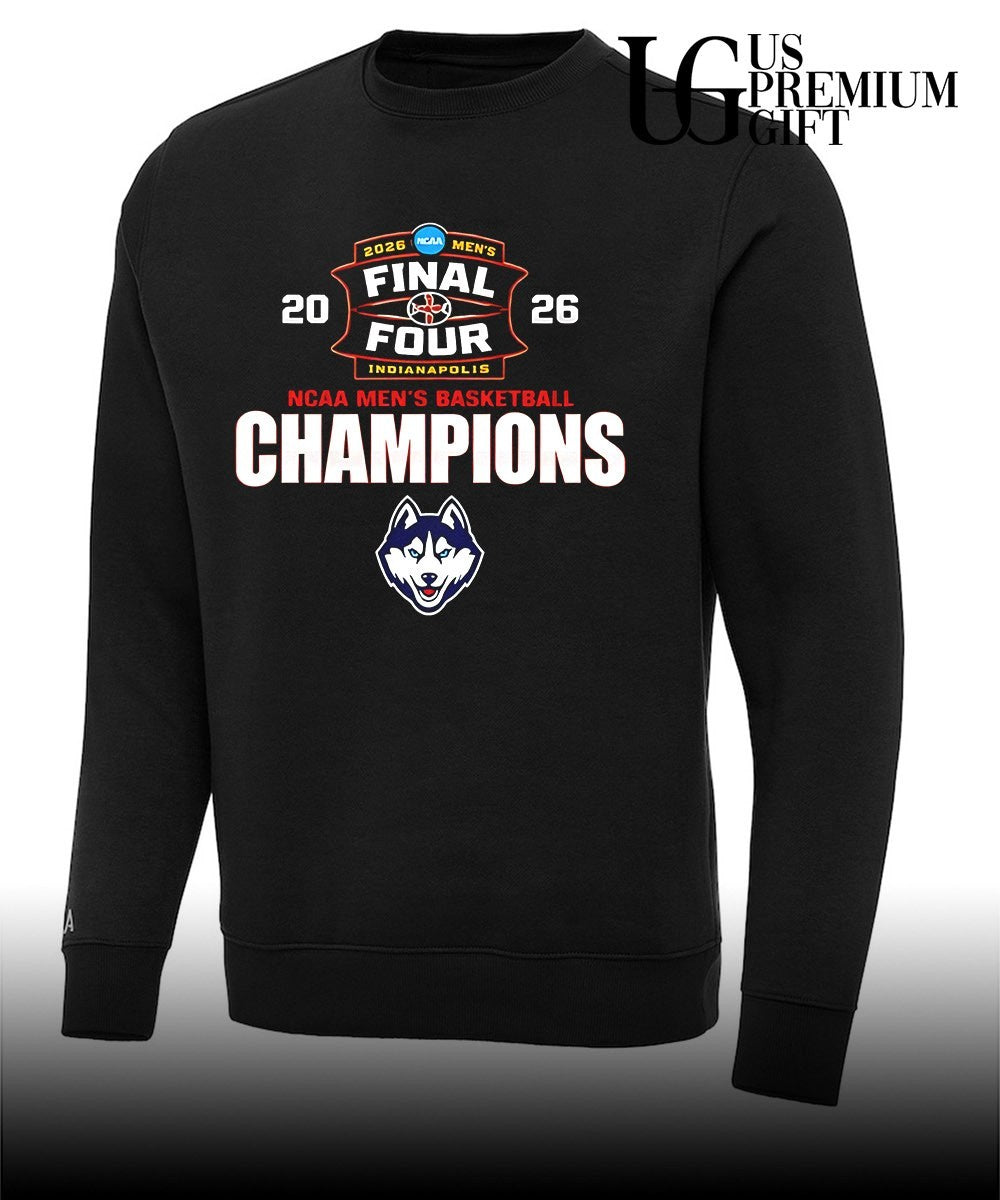 UConn Huskies 2026 NCAA Division I Men’s Basketball Final Four National Champions logo shirt
