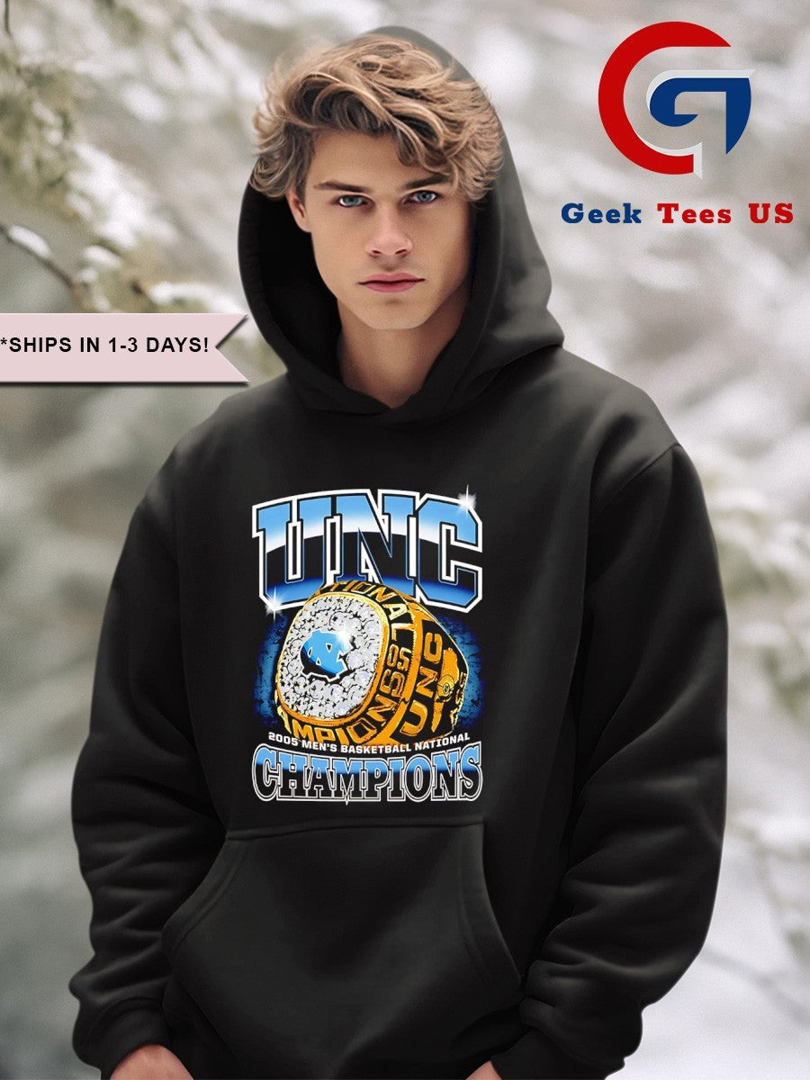 UNC 2005 men’s basketball National Champions ring shirt