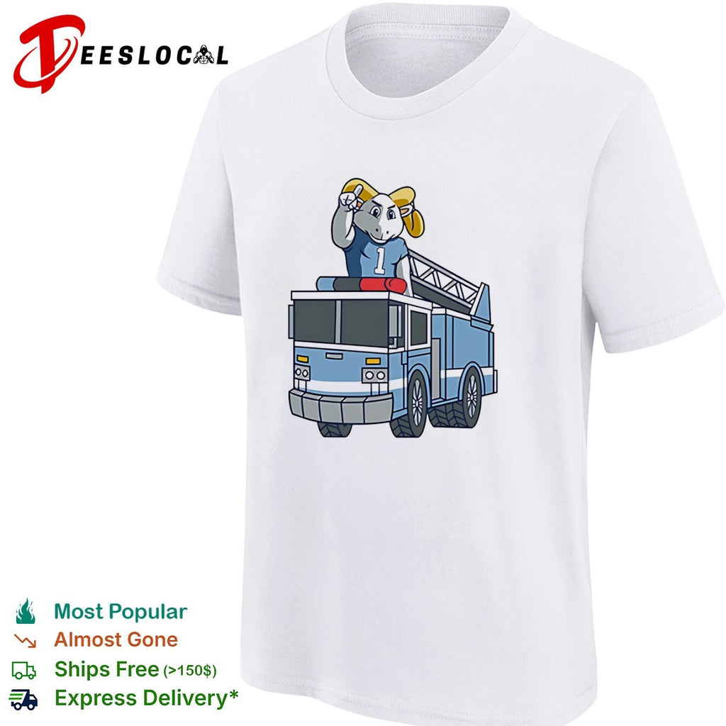 UNC Tar Heels Mascot Fire Truck 1 Shirt