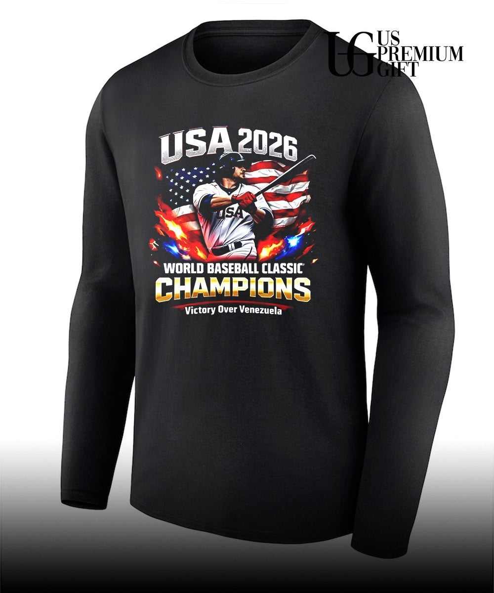 USA 2026 World Baseball Classic Champions Victory Over Venezuela shirt