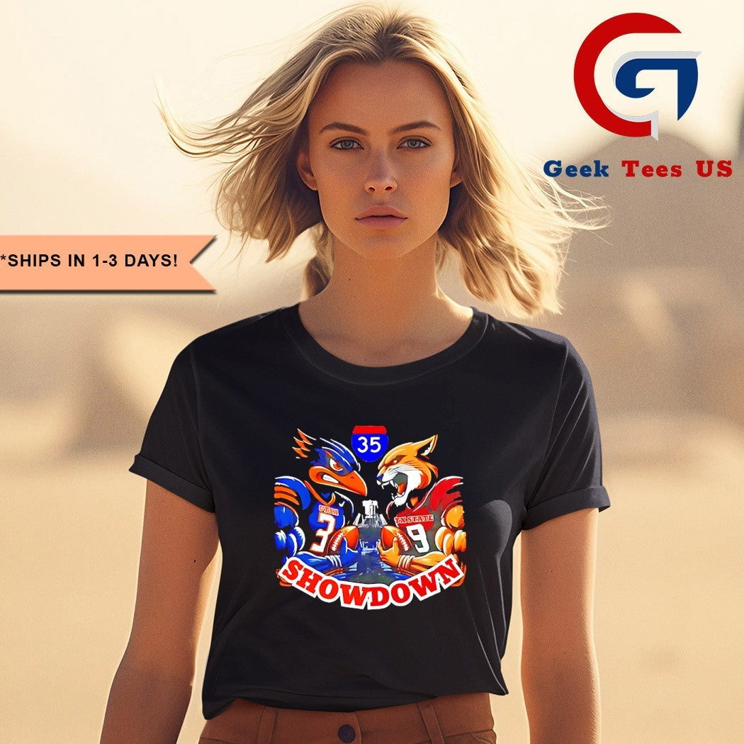 UTSA vs Texas State Gameday Show Down 2025 mascot shirt