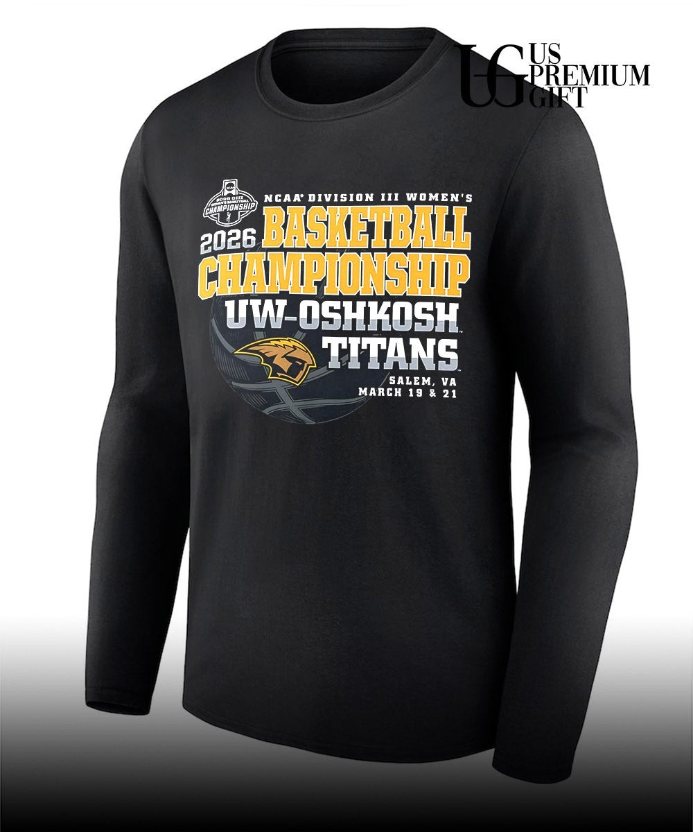 UW-Oshkosh Titans NCAA Division III Women’s Basketball Championship 2026 shirt