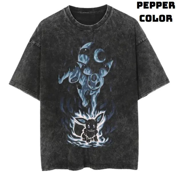 Umbreon Eevee Vintage Tee, Eevee T-Shirt, Vintage Graphic Tees, Anime Accessories, Unisex Anime Pokemon Shirt Top...