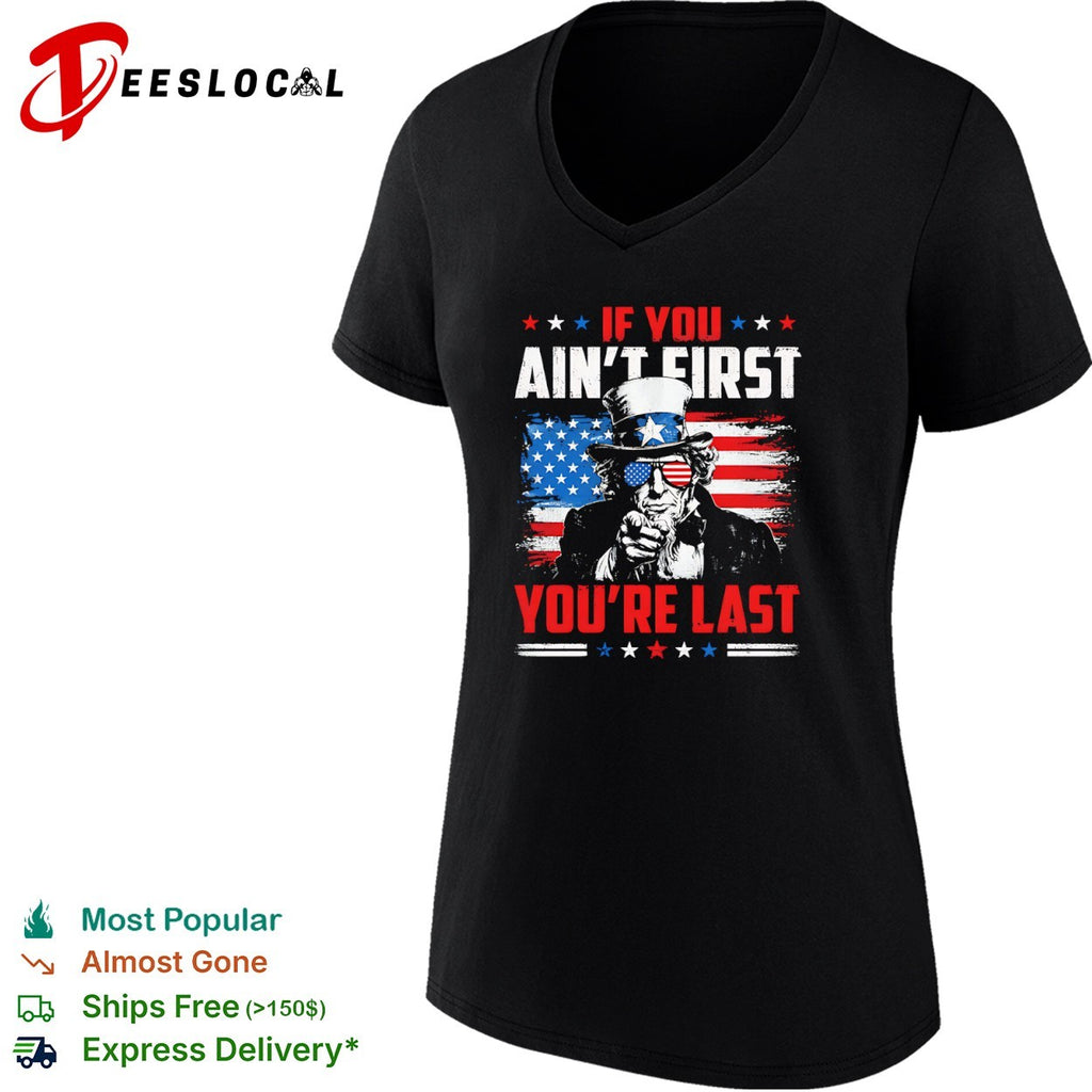 Uncle Sam if you ain’t first you’re last Talladega Nights shirt