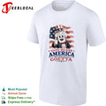 Uncle Sam tipping hat and giving thumbs up god bless america goetta patriotic shirt