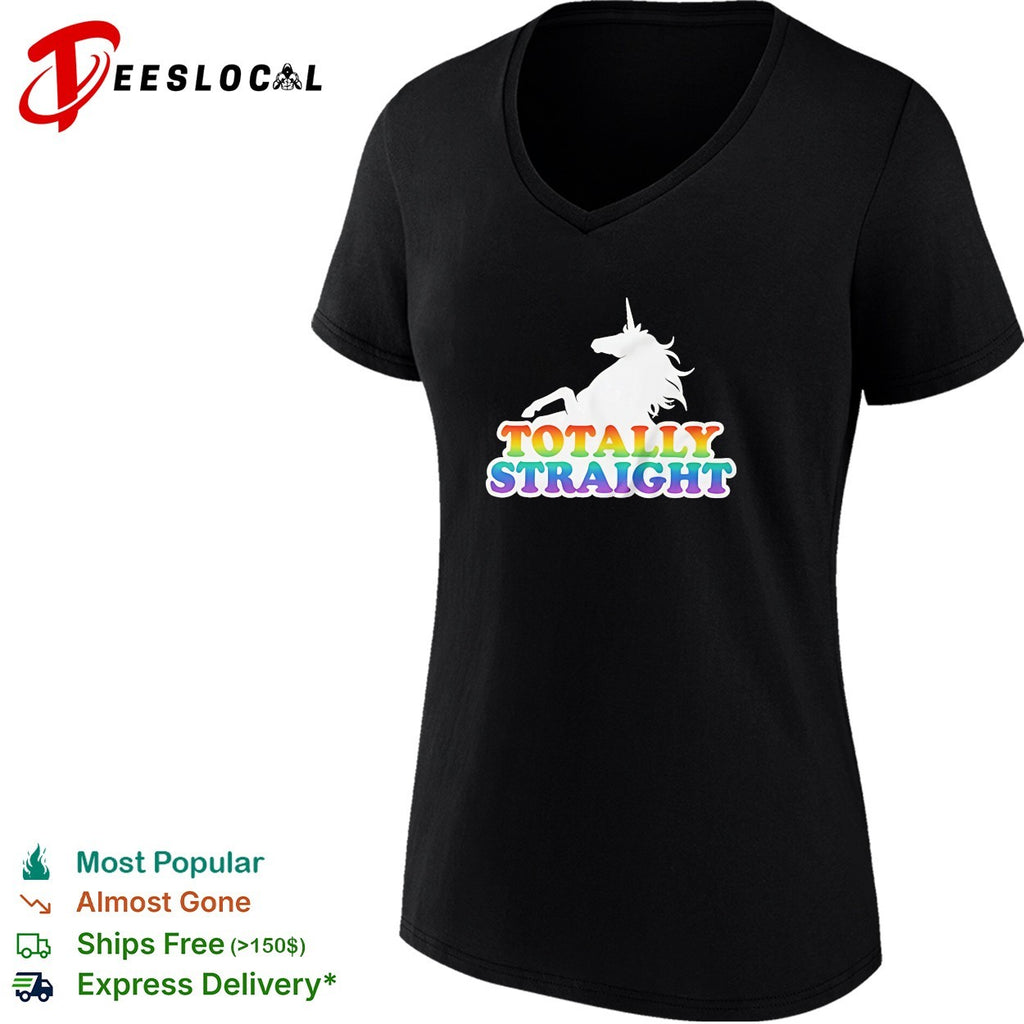 Unicorn totally straight shirt