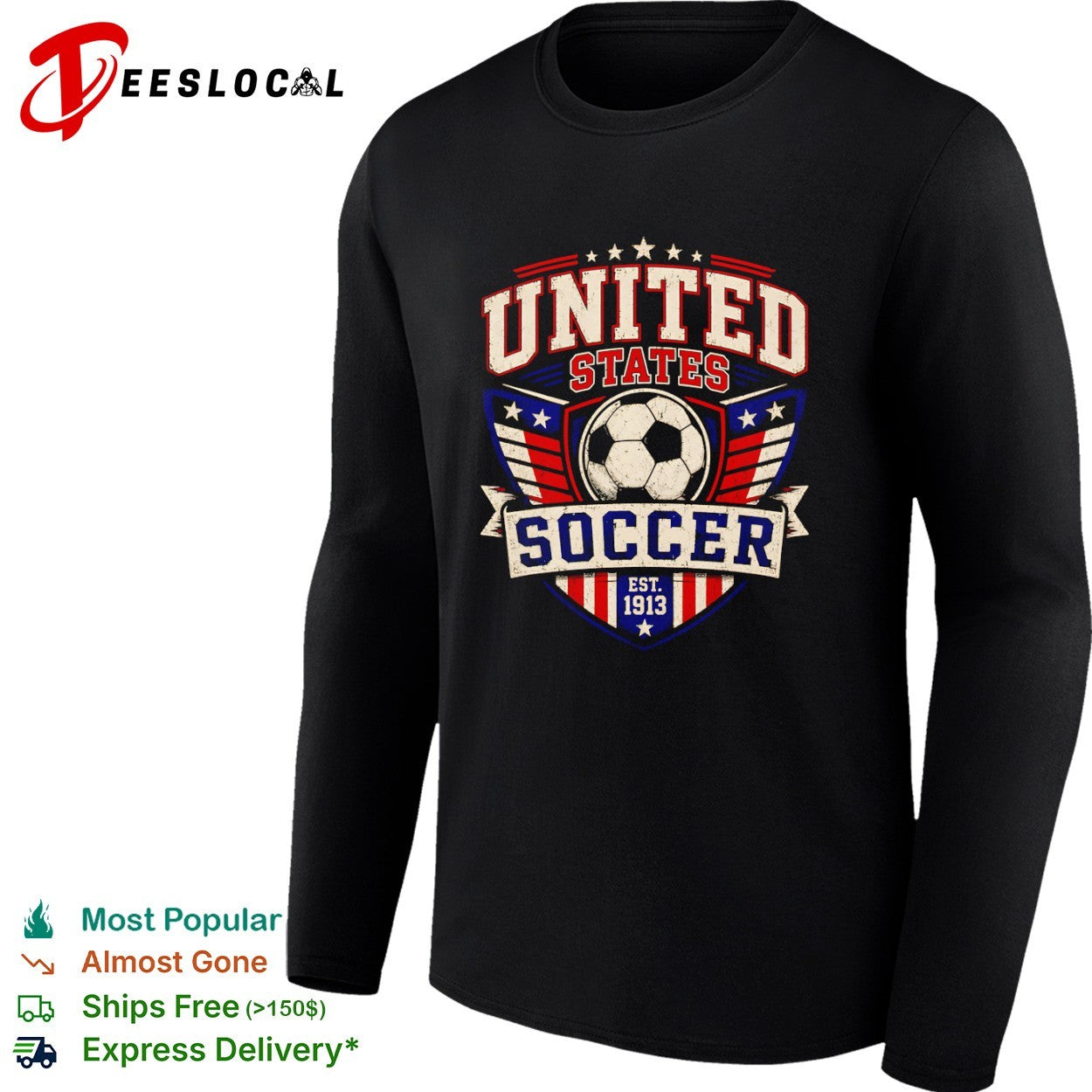 United States Soccer Est 1913 American Sport National shirt