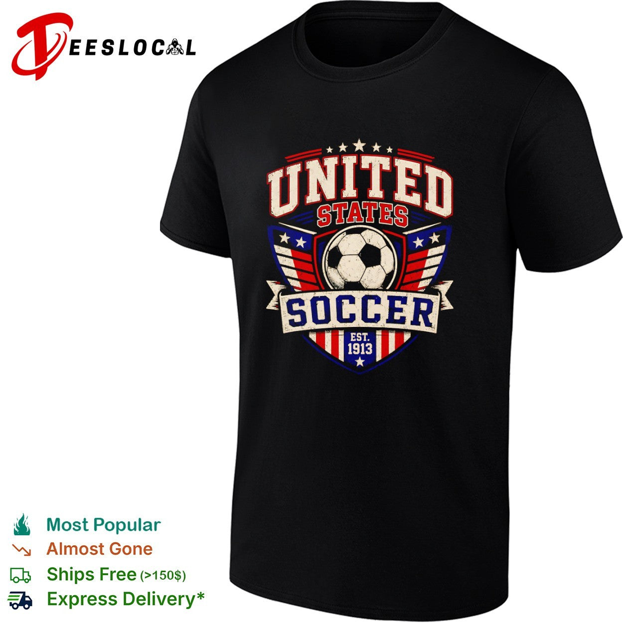 United States Soccer Est 1913 American Sport National shirt