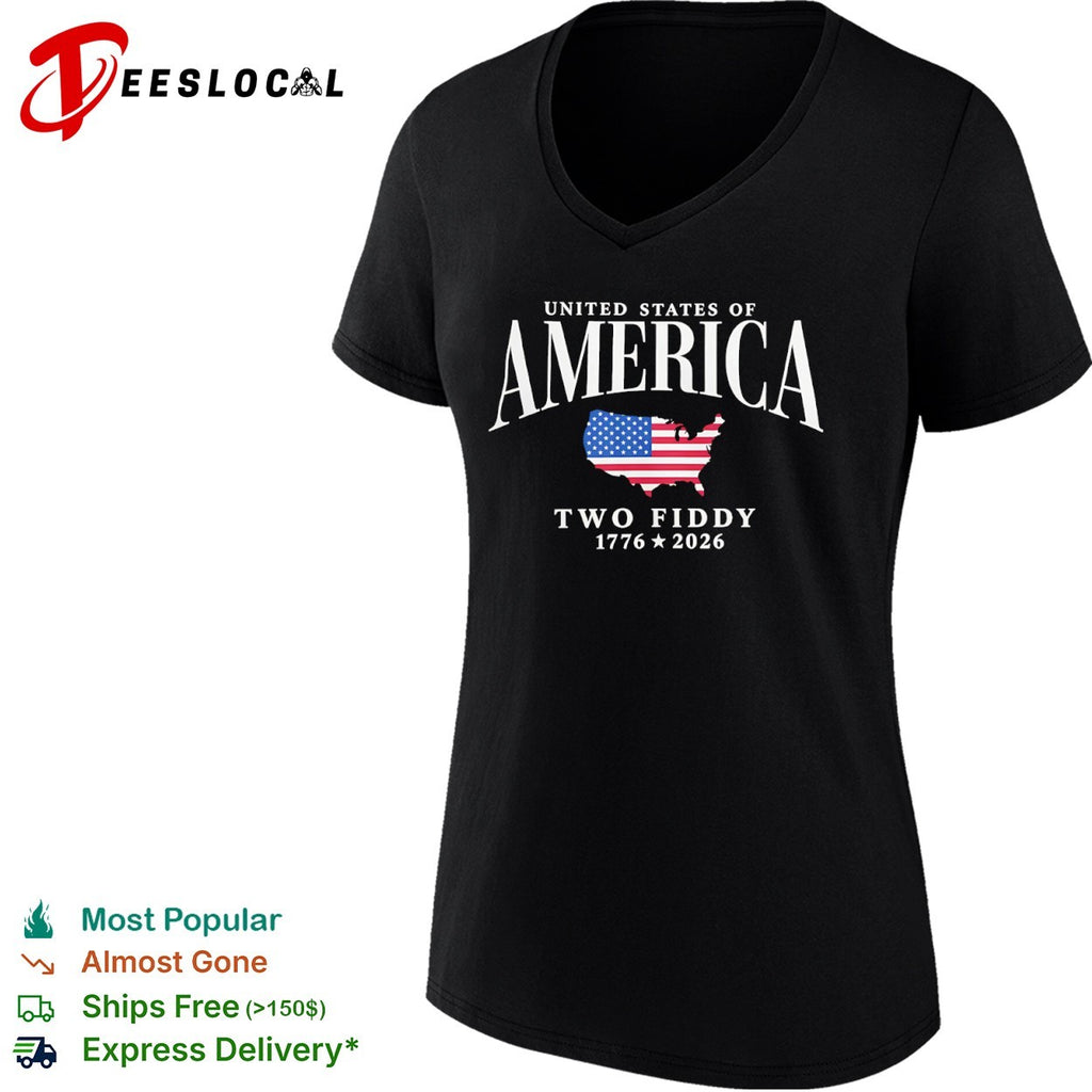 United States of America Two Fiddy 1776 2026 shirt