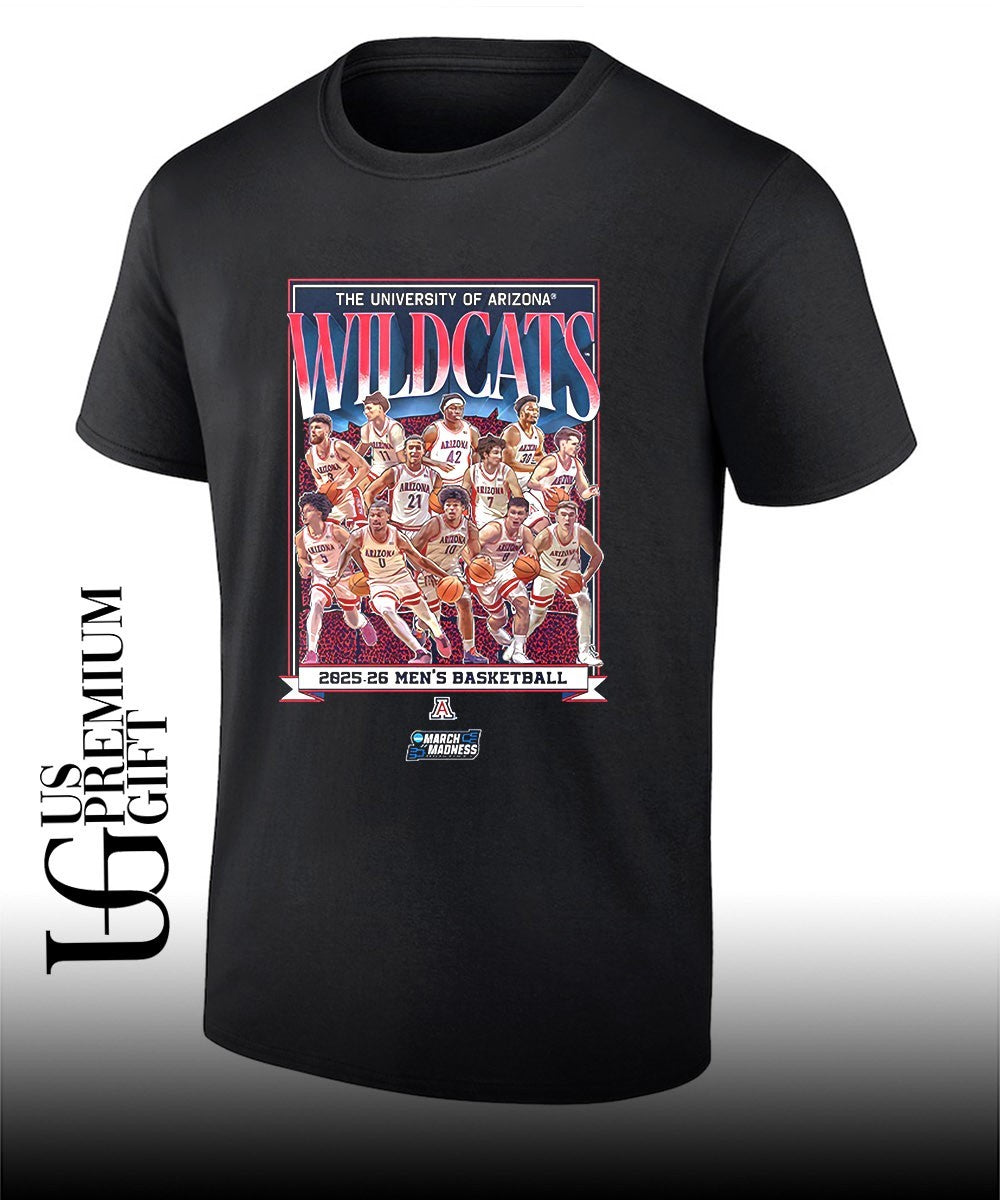 University of Arizona Wildcats Men’s basketball 2025-2026 NCAA March Madness shirt