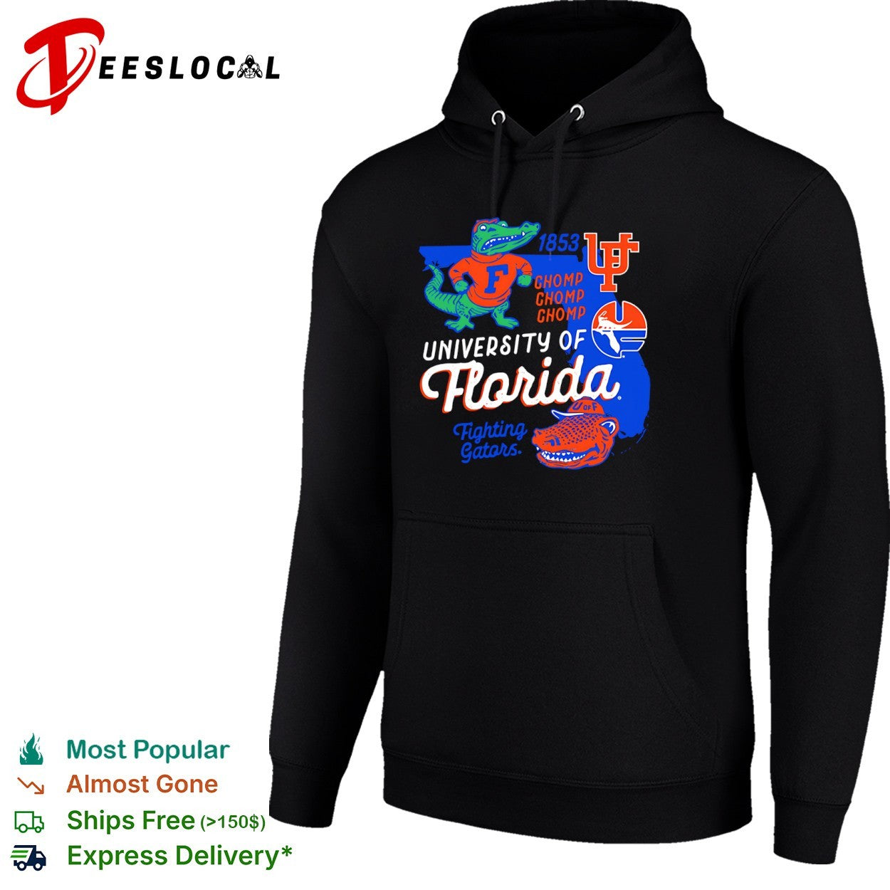University of Florida Fighting Gators Chomp Chomp Chomp shirt