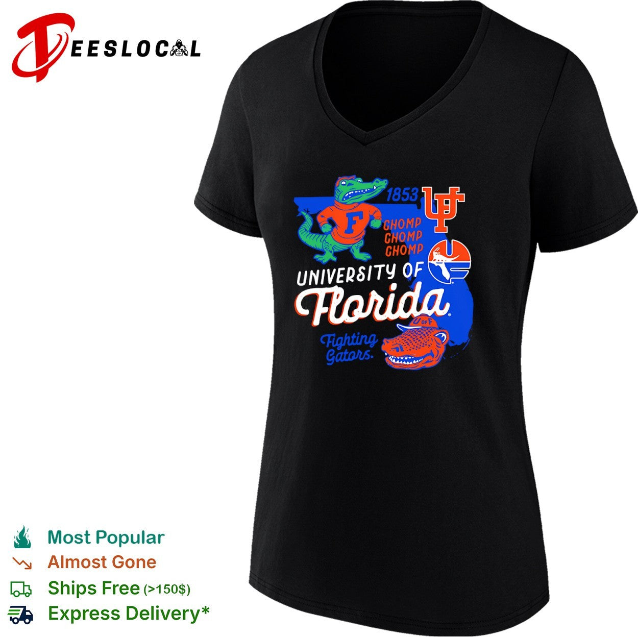 University of Florida Fighting Gators Chomp Chomp Chomp shirt