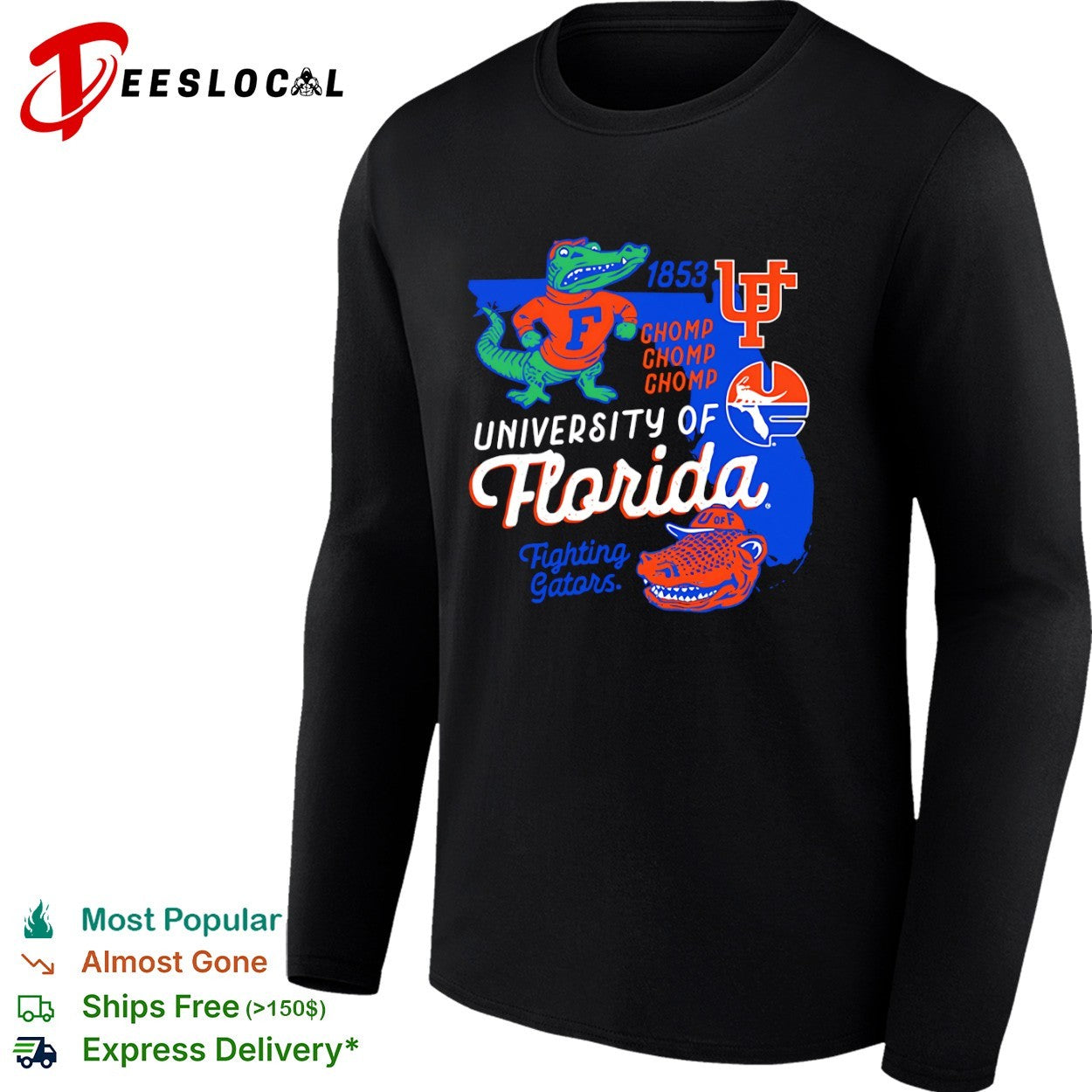 University of Florida Fighting Gators Chomp Chomp Chomp shirt