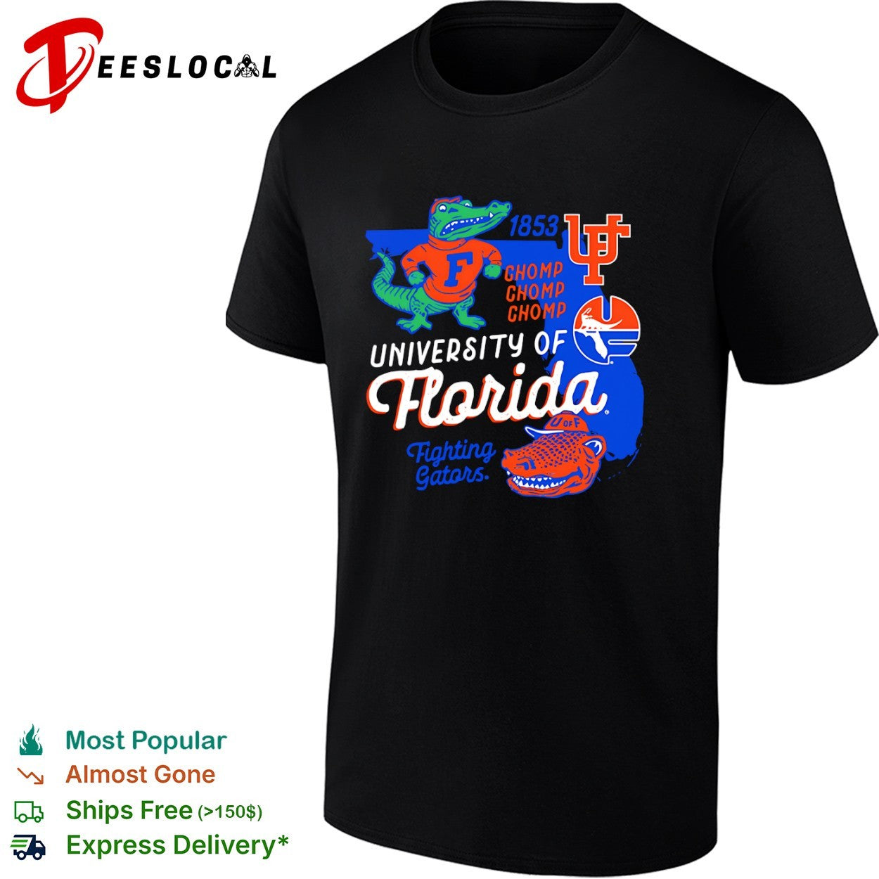 University of Florida Fighting Gators Chomp Chomp Chomp shirt