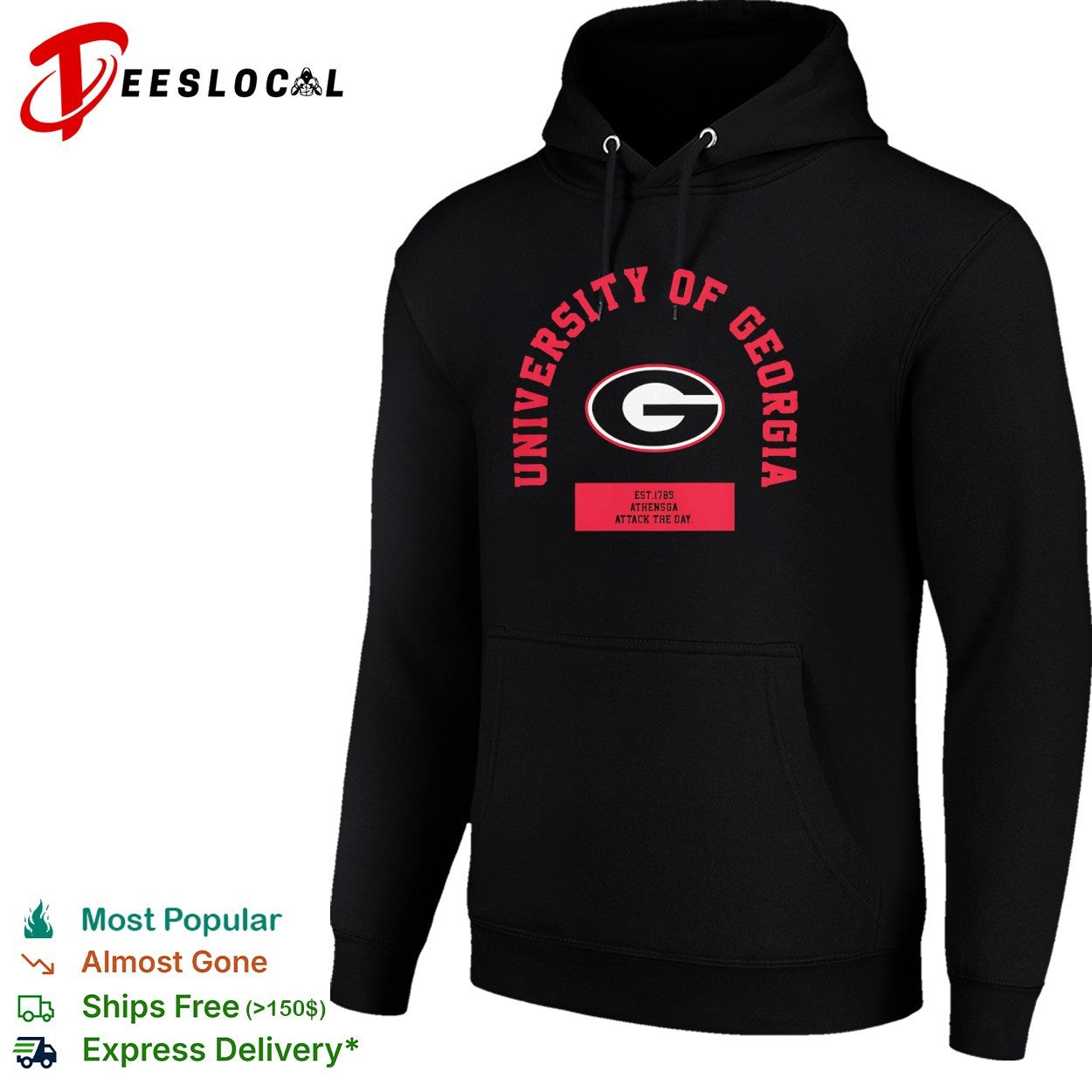 University of Georgia Bulldogs Attack the Day Est 1785 shirt