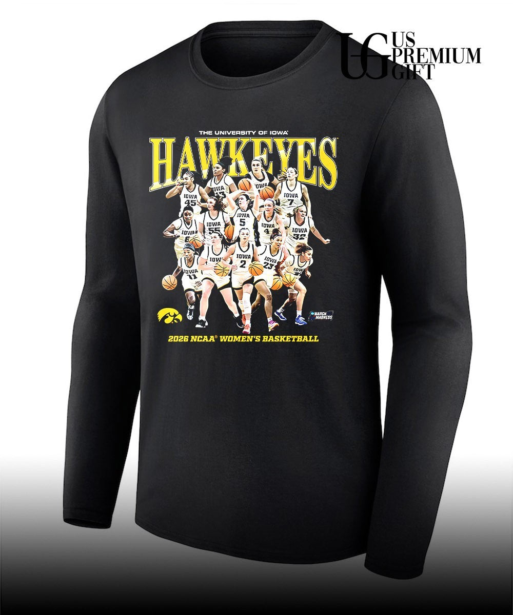 University of Iowa Hawkeyes women’s basketball NCAA March Madness 2026 shirt