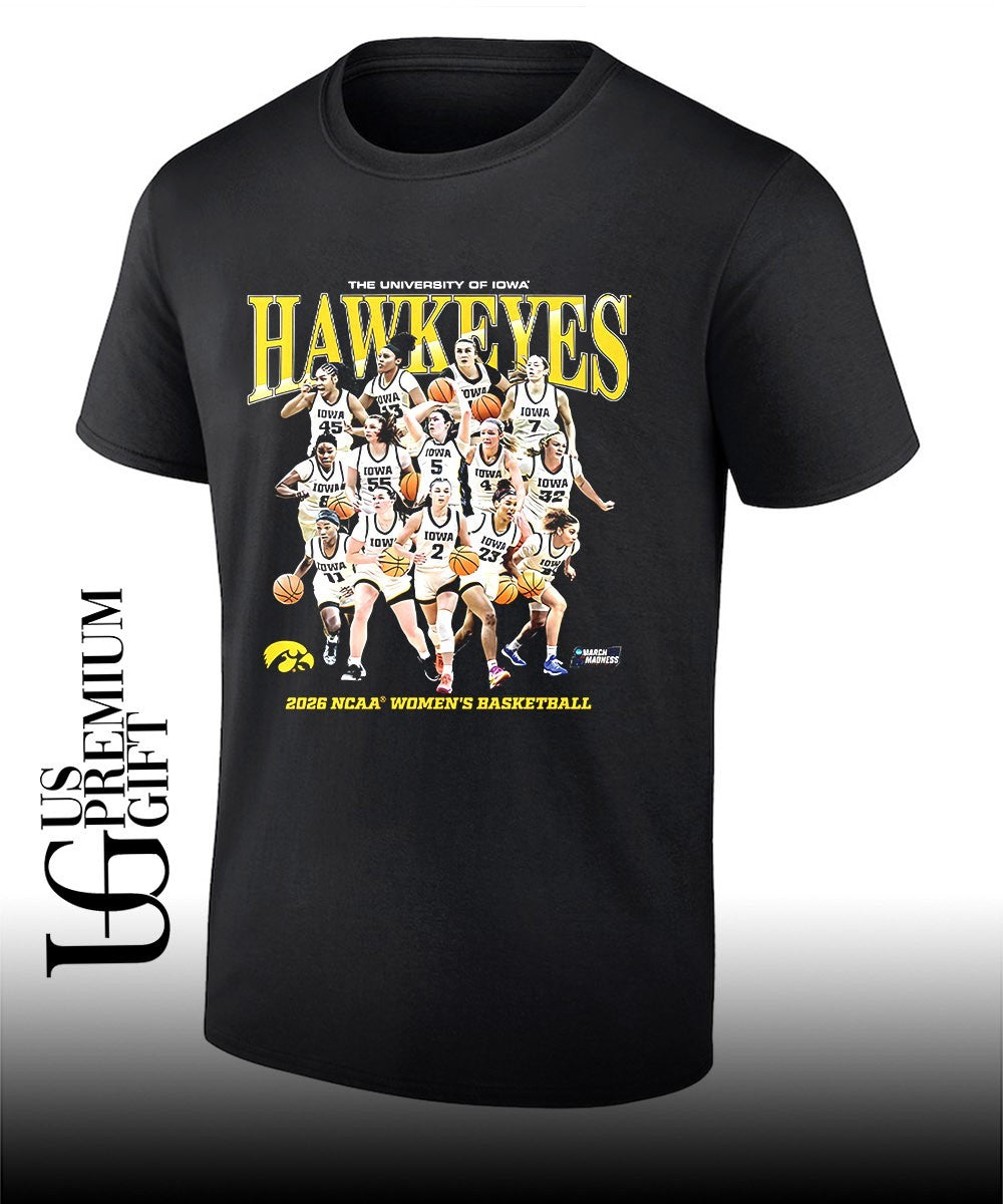 University of Iowa Hawkeyes women’s basketball NCAA March Madness 2026 shirt