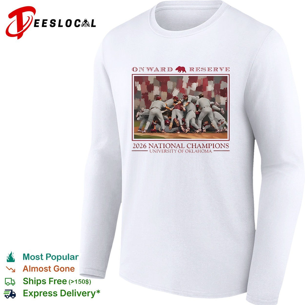 University of Oklahoma 2026 National Champions Onward Reserve shirt