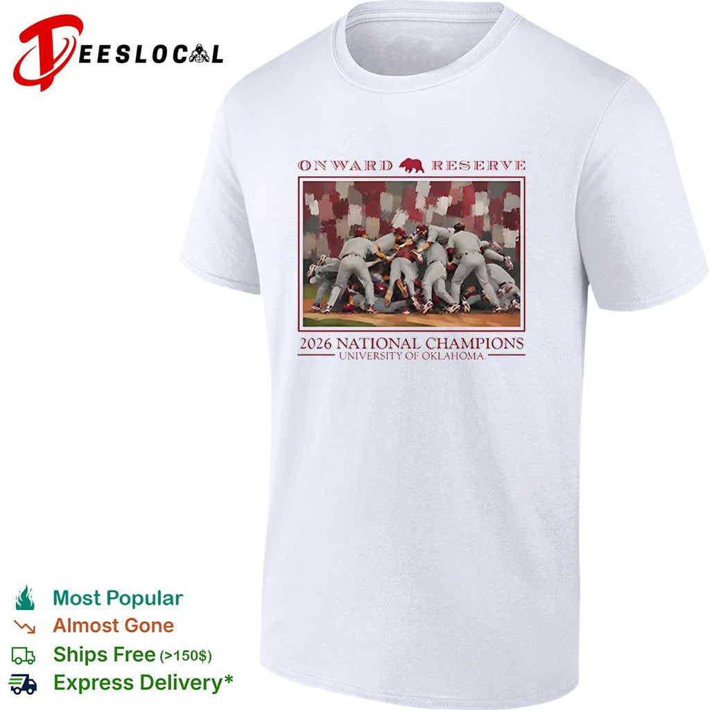 University of Oklahoma 2026 National Champions Onward Reserve shirt