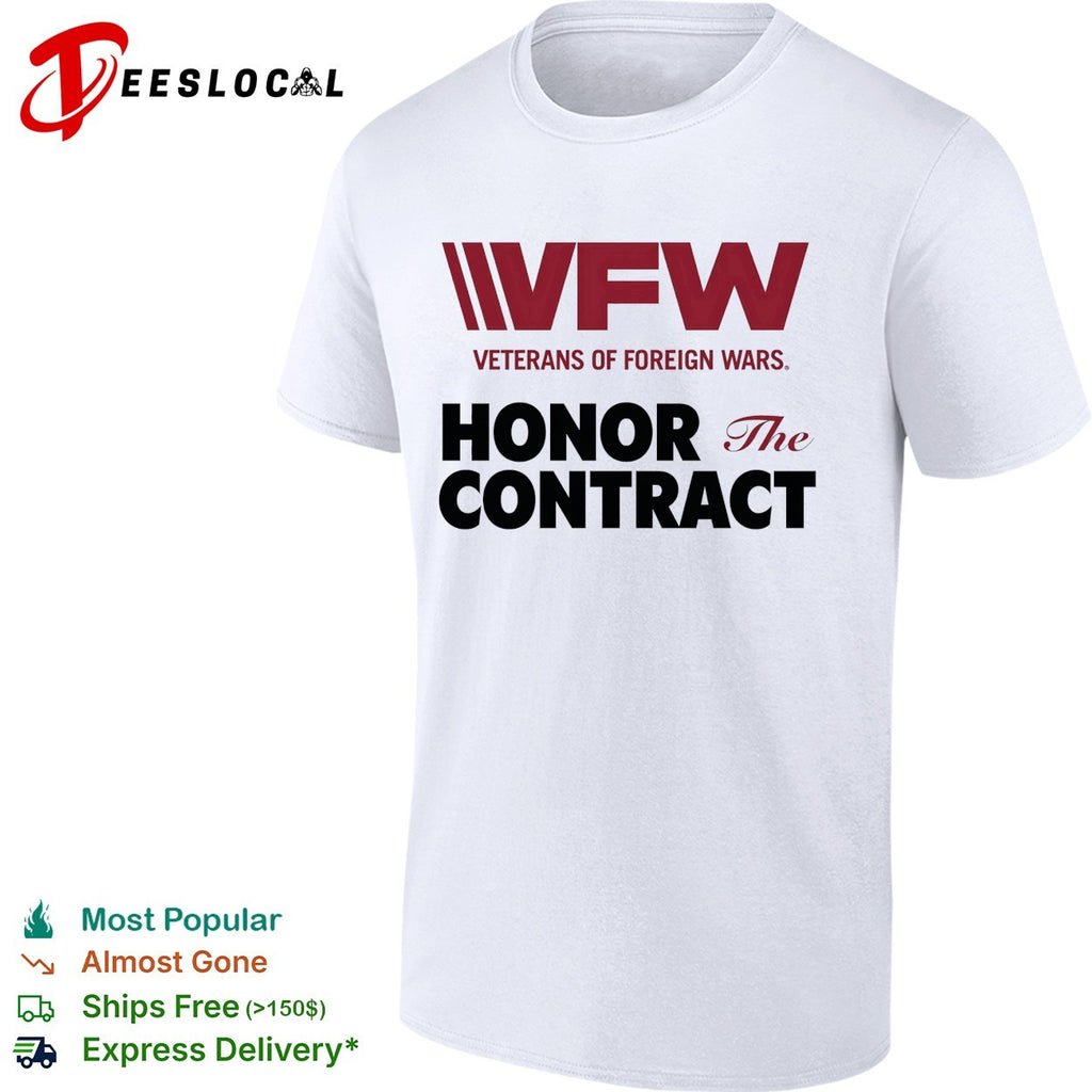VFW Veterans of Foreign Wars honor the contract logo shirt