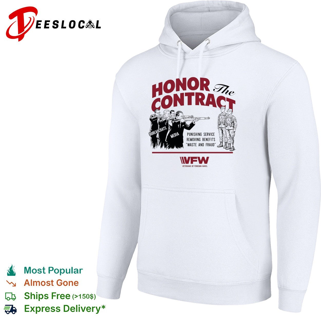 VFW honor the contract punishing service removing benefits shirt