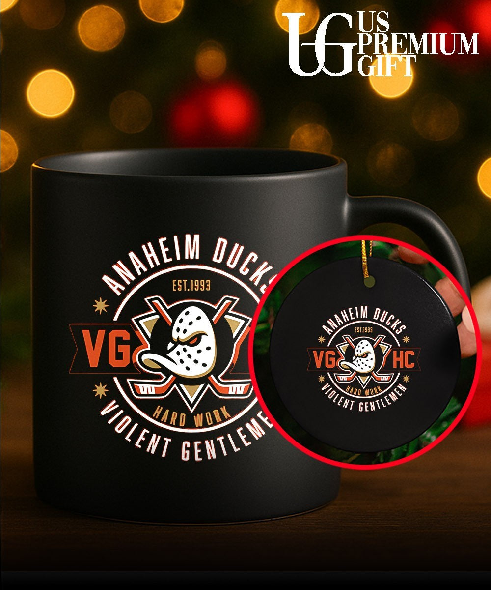 VGHC Violent Gentlemen Anaheim Ducks NHL 1993 shirt