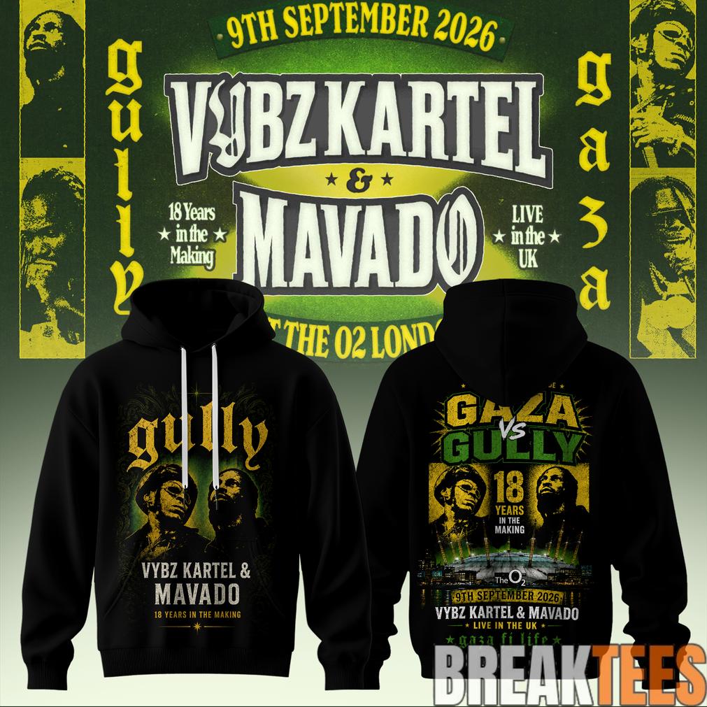 VYBZ KARTEL x MAVADO – GAZA vs GULLY Special Hoodie