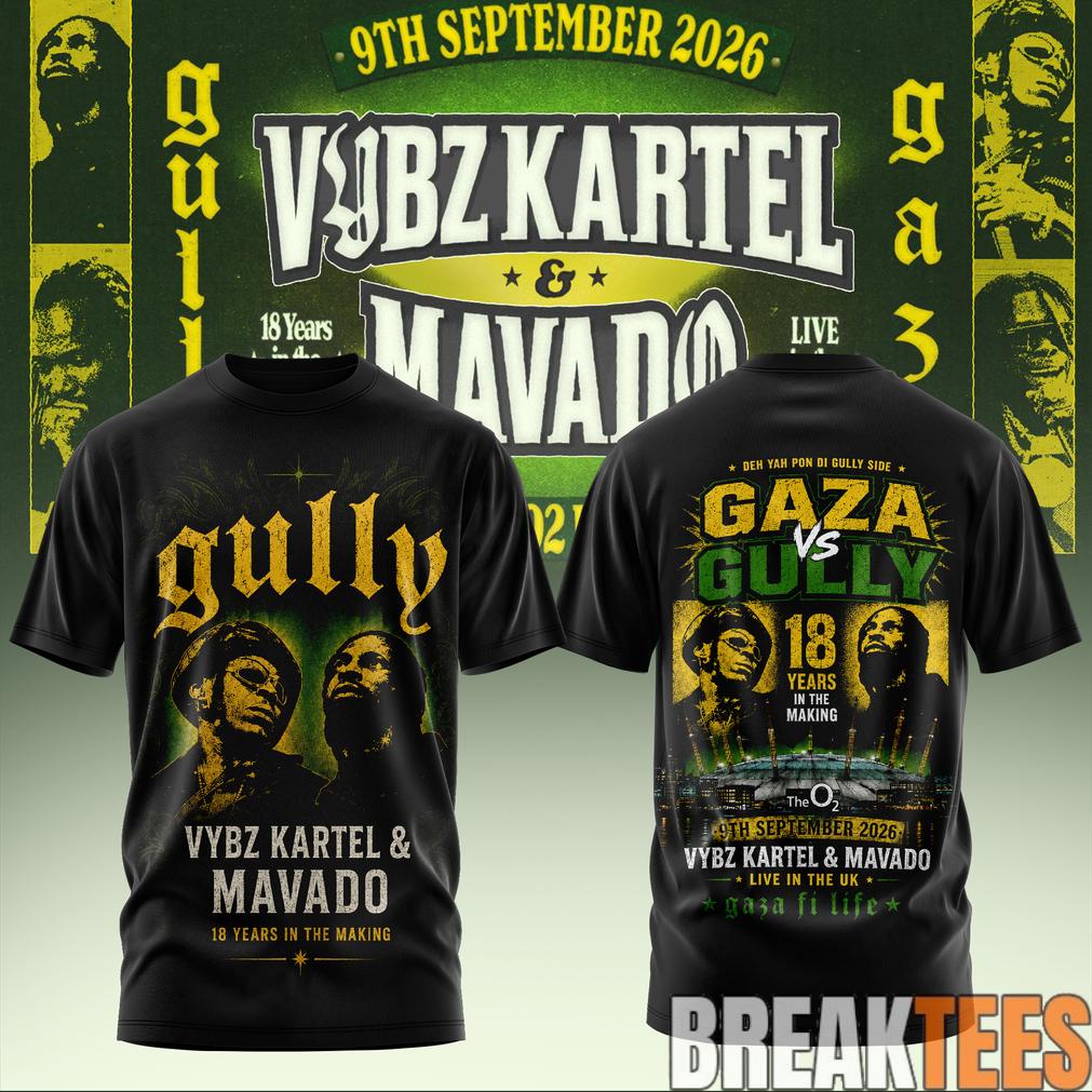 VYBZ KARTEL x MAVADO – GAZA vs GULLY Special Shirt