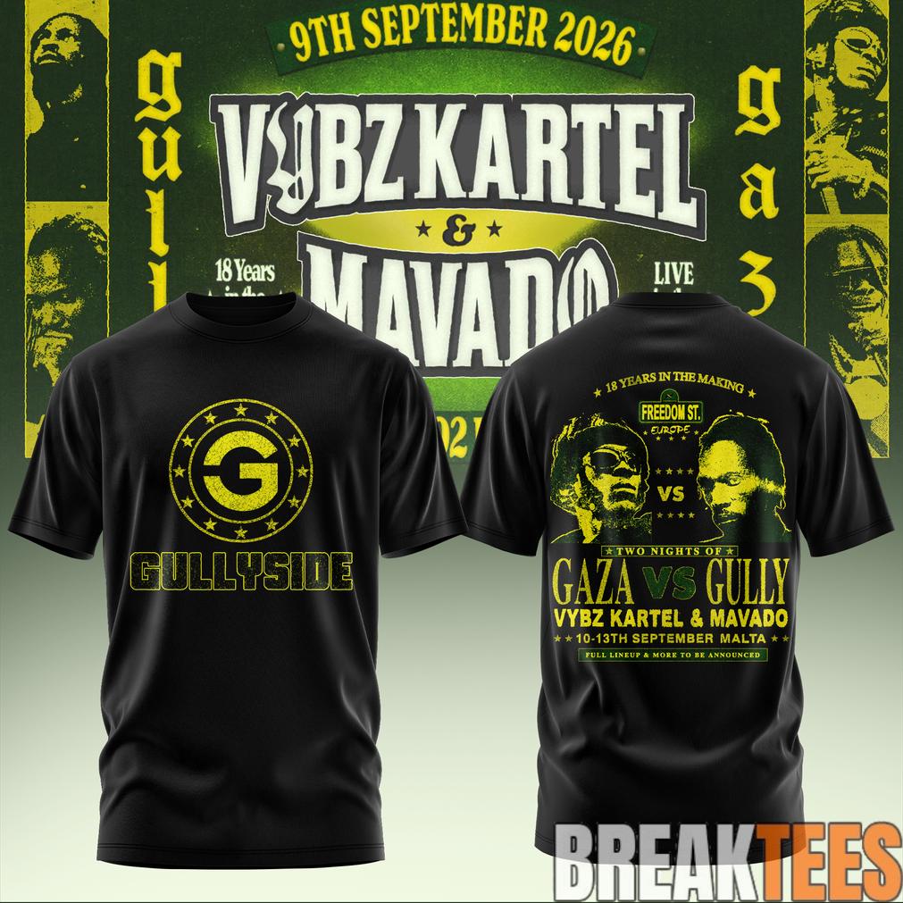 VYBZ KARTEL x MAVADO – GAZA vs GULLY Special Shirt