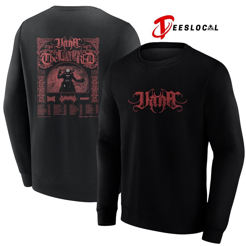 Vana The Lady In Red tour 2026 dates schedule shirt