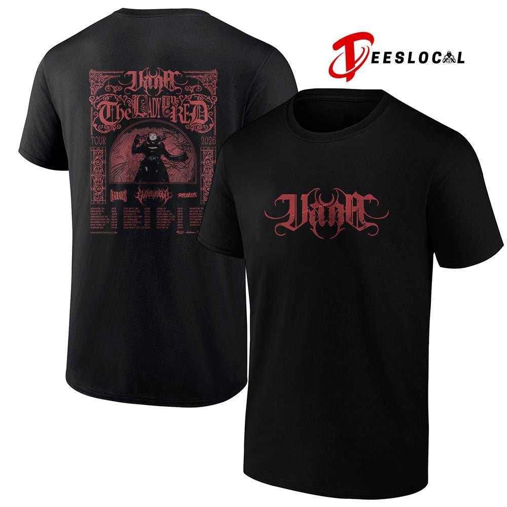 Vana The Lady In Red tour 2026 dates schedule shirt