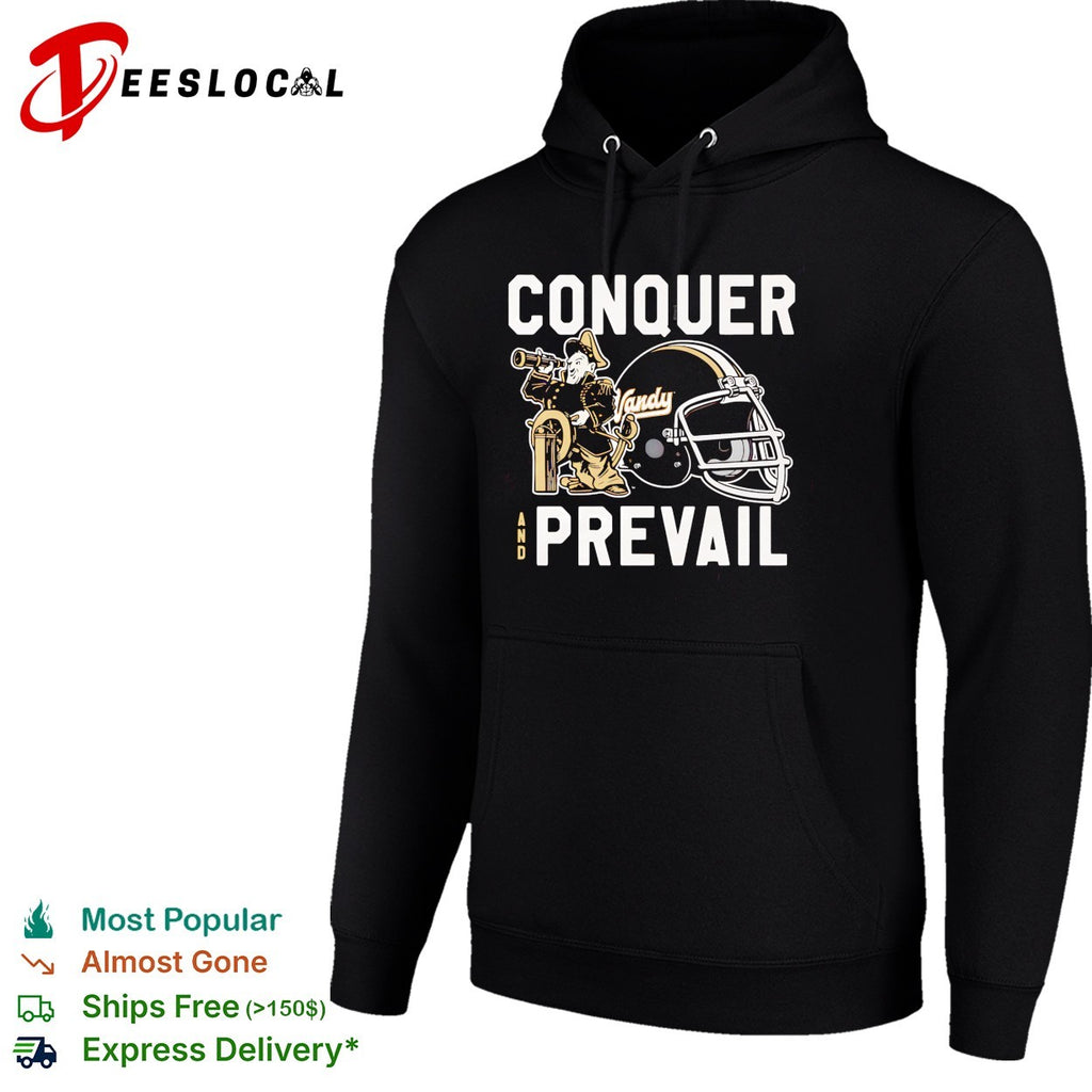 Vanderbilt Commodores conquer and prevail pirate mascot with helmet shirt
