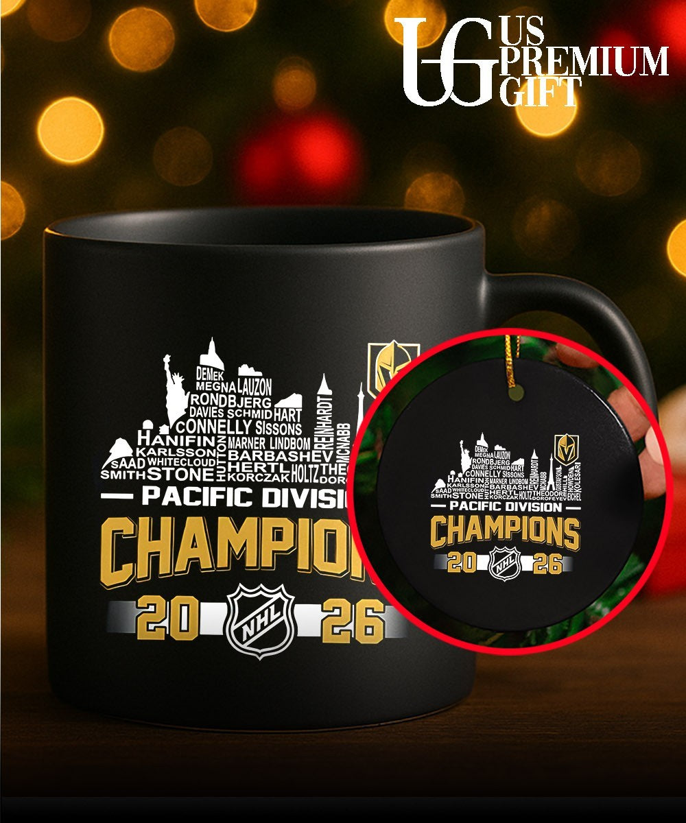 Vegas Golden Knights 2026 Pacific Division Champions Roster shirt
