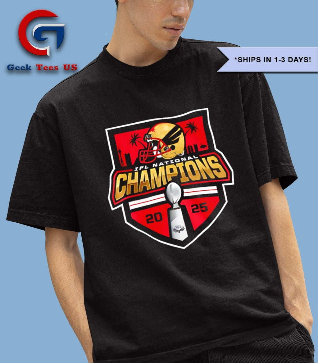 Vegas Knight Hawks IFL National Champions 2025 logo shirt
