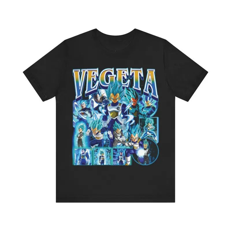 Vegeta Blue Shirt Vegeta Super Saiyan Blue Dragonball Anime T-Shirt, Sweatshirt, Hoodie | HappyPodTees.com