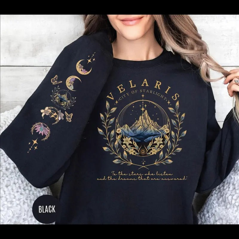 Velaris City Starlight Night Court Acotar Velaris Velaris Bookish Shirt Hoodie Sweatshirt