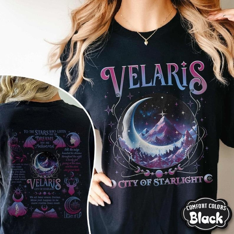 Velaris Shirt, Thorns and Roses Court of Dreams Shirt, Acotar Shirt, Night Court Acotar, Sarah J Maas Hoodie Sweatshirt