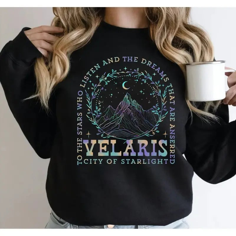Velaris Shirt, Velaris City Of Starlight Acotar Shirt, The Night Court Sweatshirt, Court Of Dreams Shirt, Night Court...