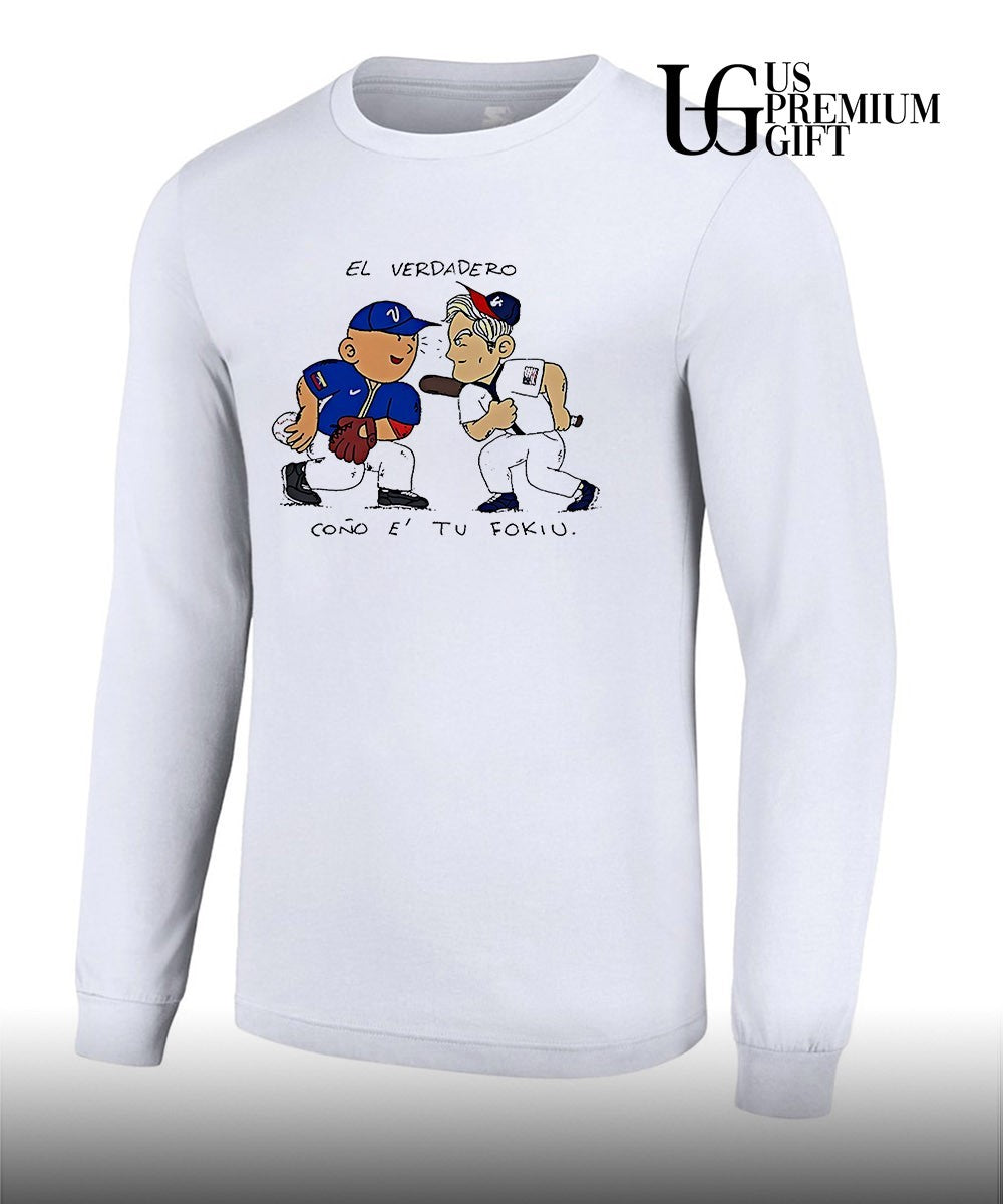 Venezuela Vs Usa Baseball El Verdadero cartoon shirt