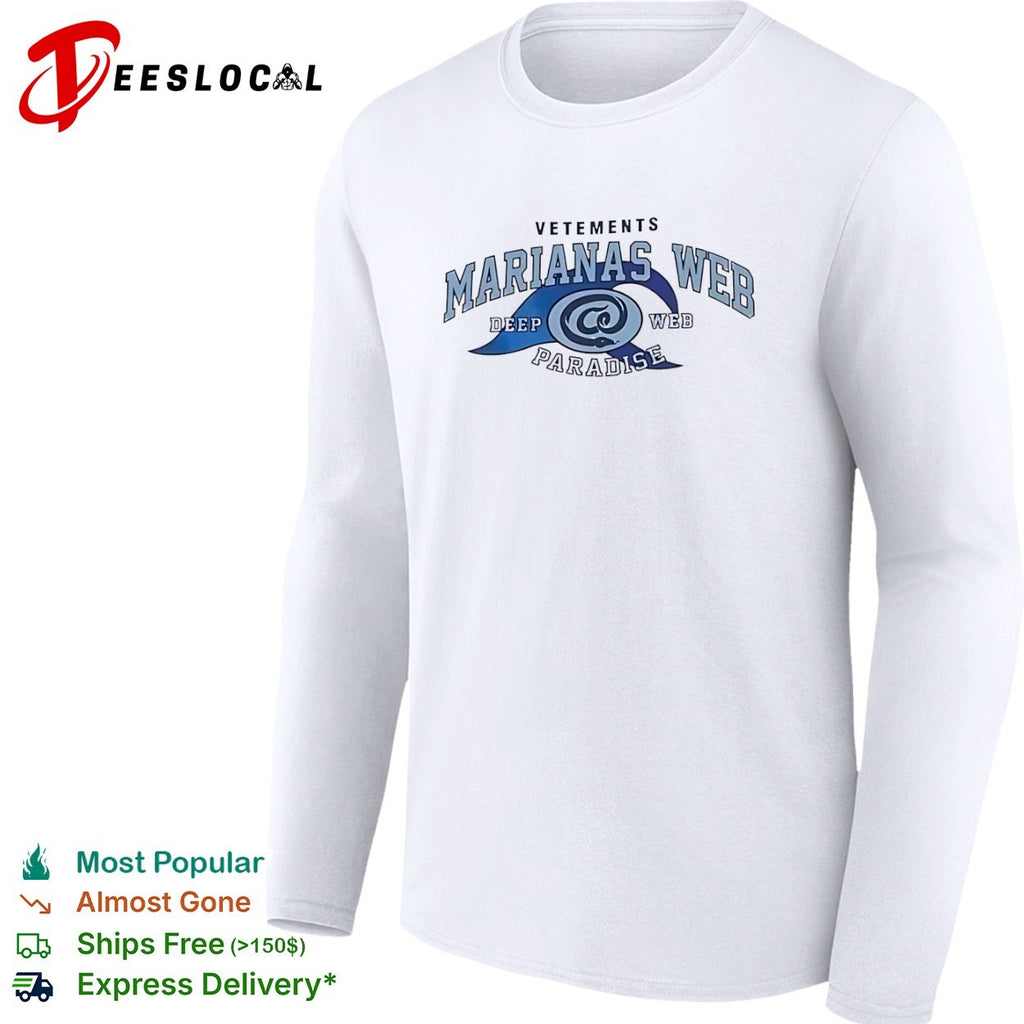 Vetements Marianas Web Deep Web Paradise shirt