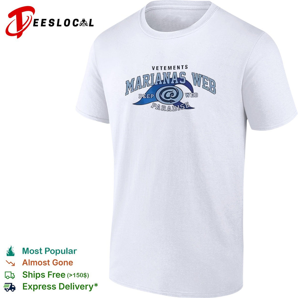 Vetements Marianas Web Deep Web Paradise shirt
