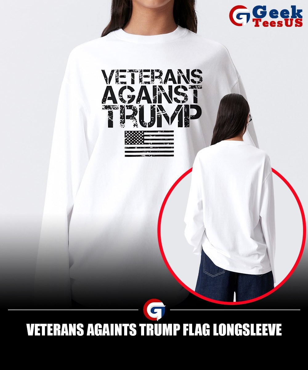 Veterans Againts Trump flag shirt