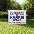 Veterans For Harris Walz 2024 Yard Sign