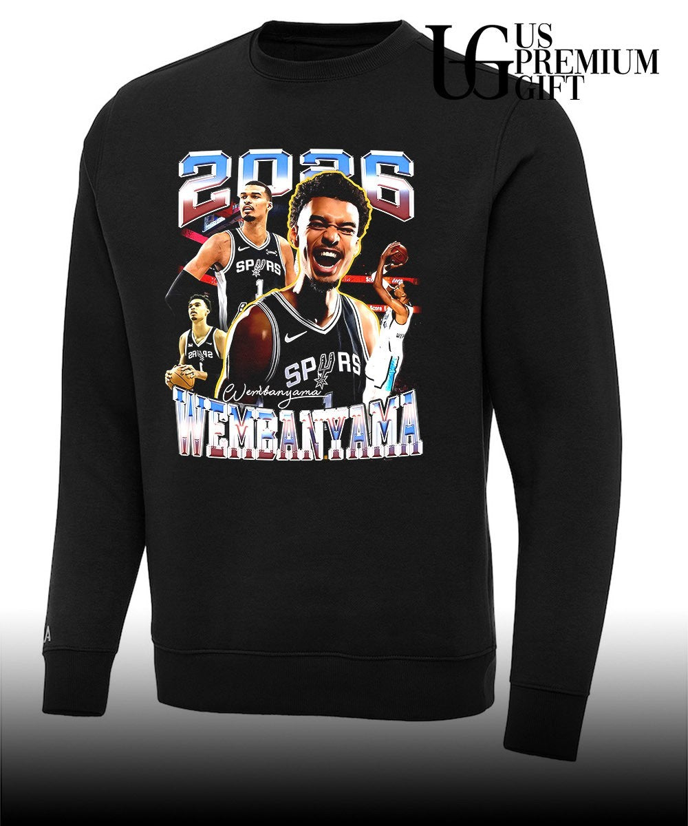 Victor Wembanyama player San Antonio Spurs NBA 2026 signature shirt