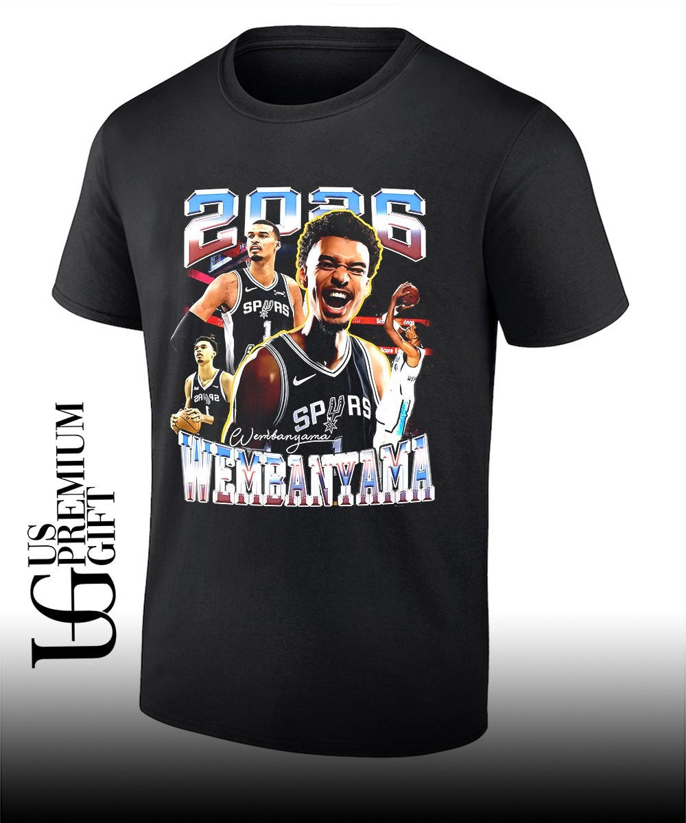 Victor Wembanyama player San Antonio Spurs NBA 2026 signature shirt