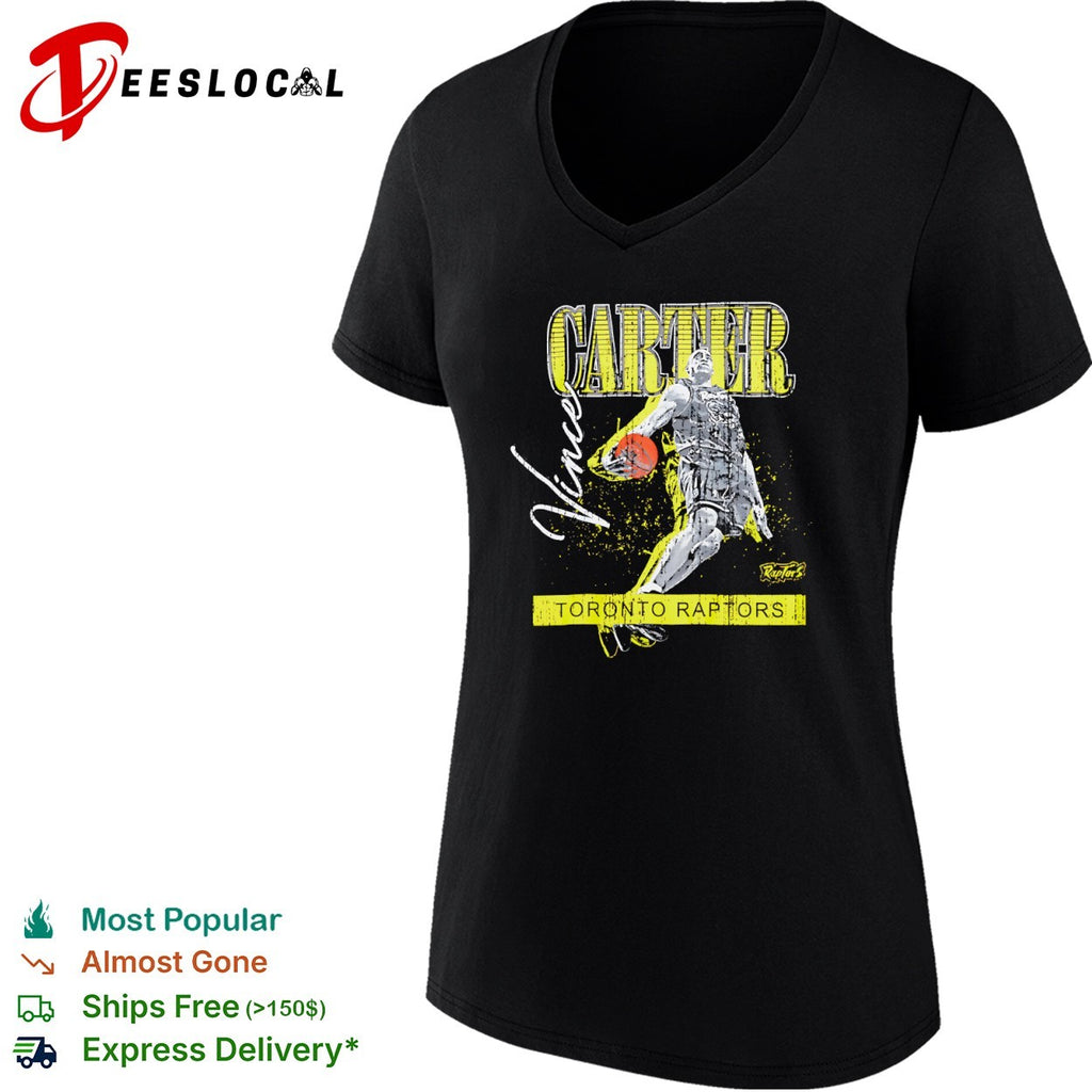 Vince Carter Toronto Raptors Distressed shirt