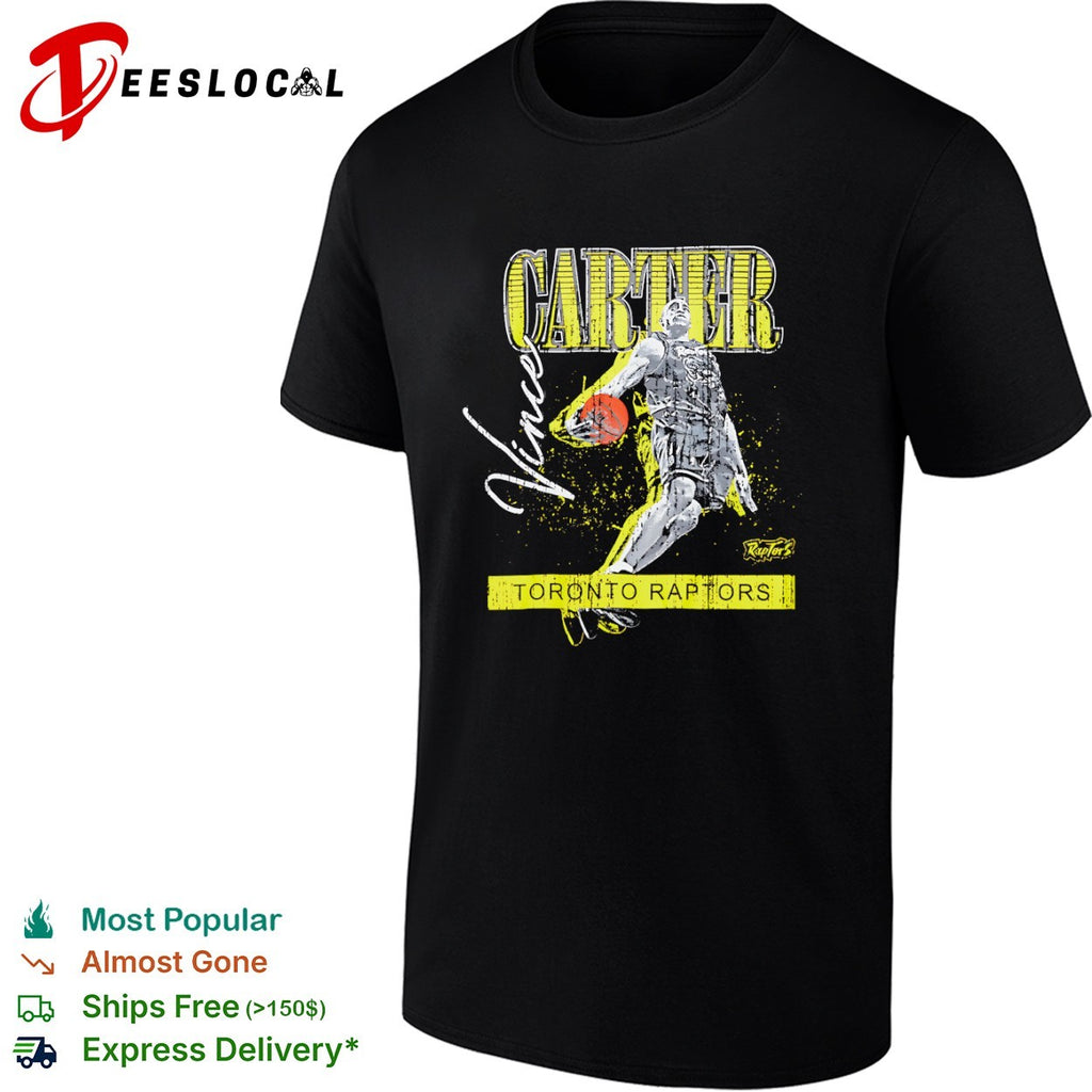 Vince Carter Toronto Raptors Distressed shirt