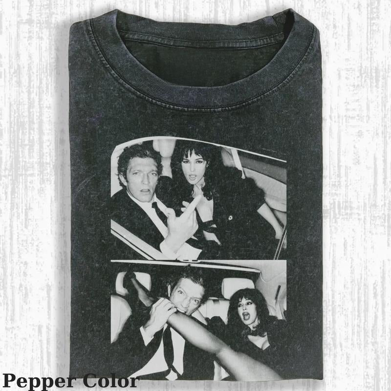 Vincent Cassel & Monica Vintage Tee, Vincent Cassel T-Shirt, Monica Tshirt, Vincent Cassel & Monica Movie Shirts, Unisex...